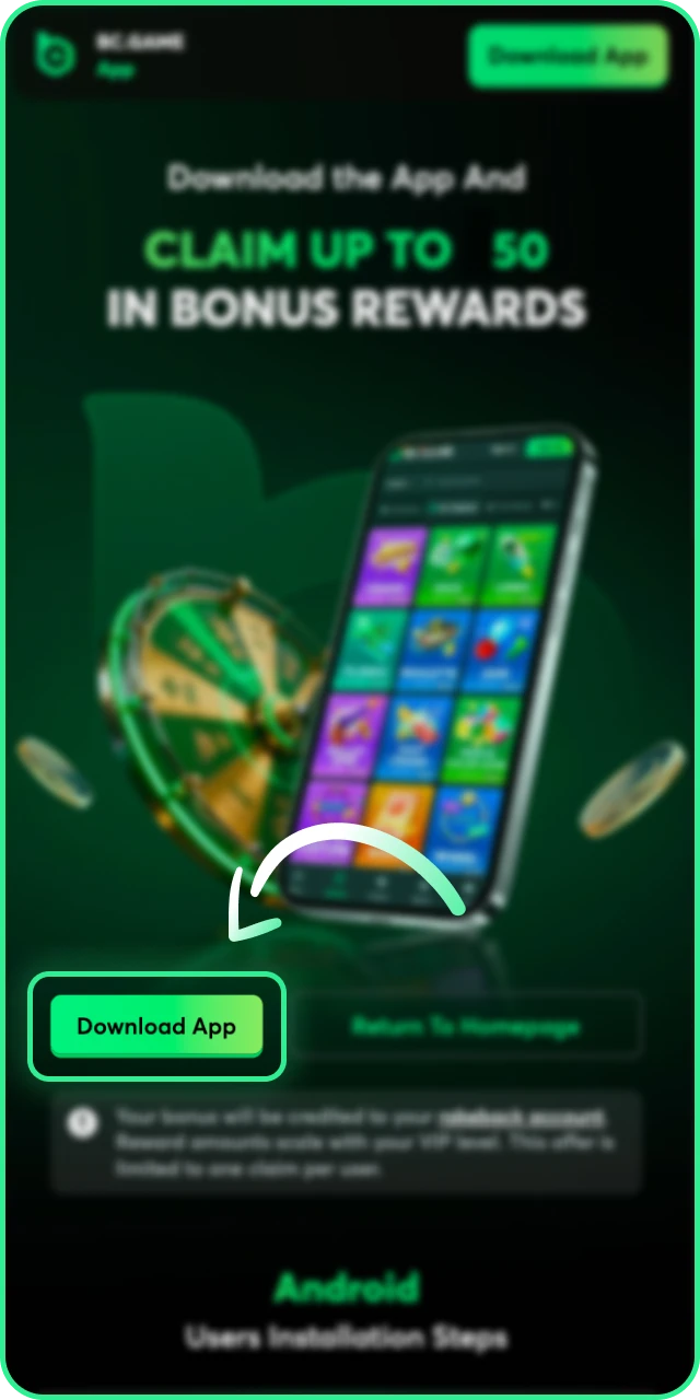 Follow our step-by-step guide to download the BC Game Android APK.