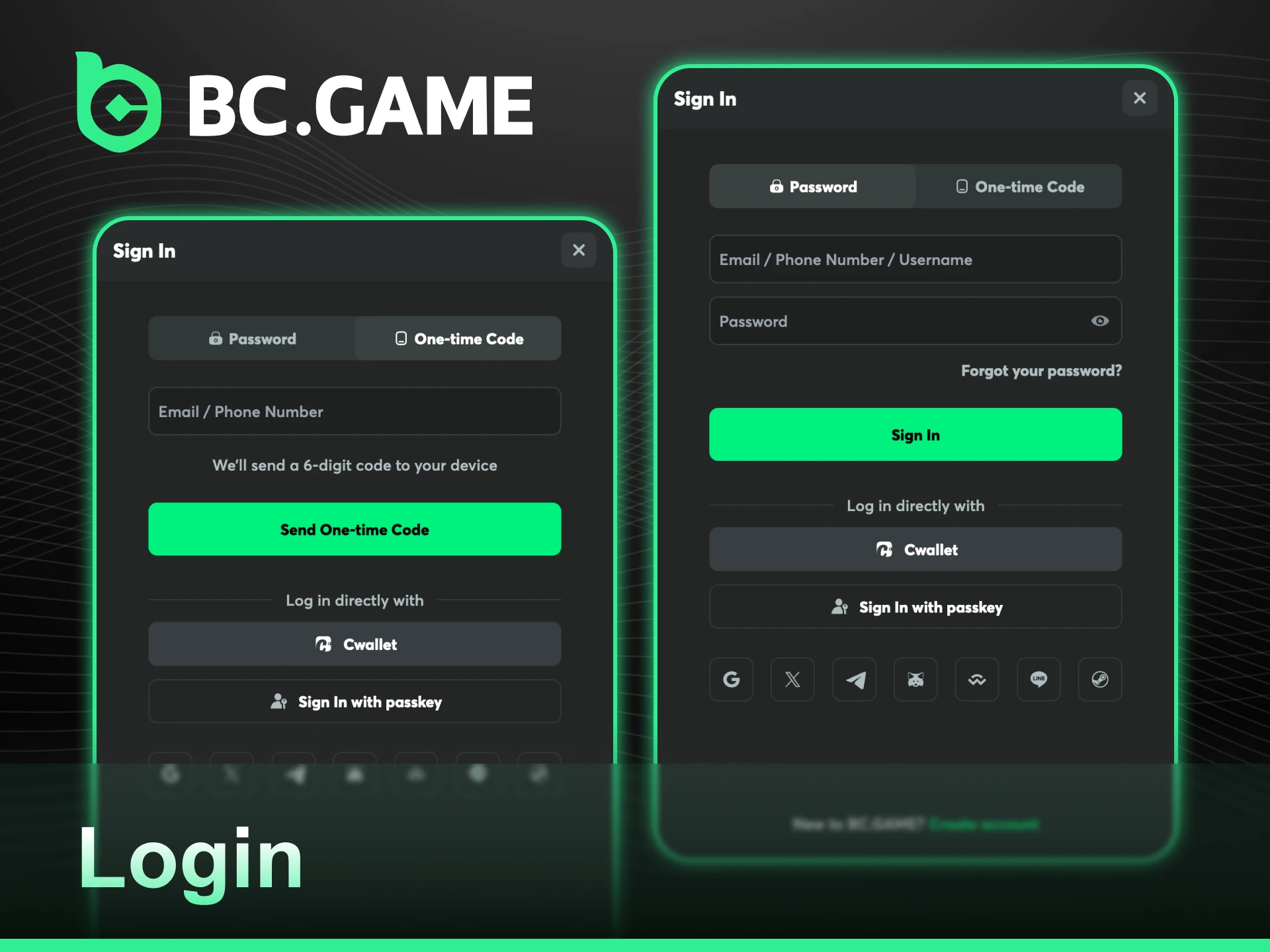Perform a BC Game Login to access your personal dashboard and start playing.