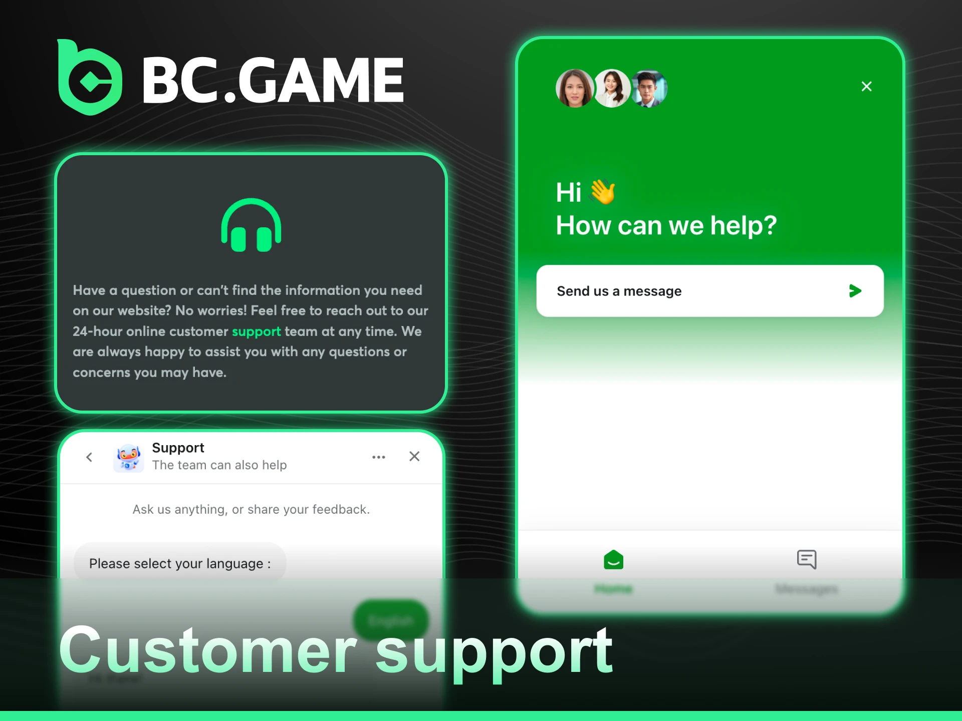 Contact BC Game Customer Support for professional assistance with any platform queries.