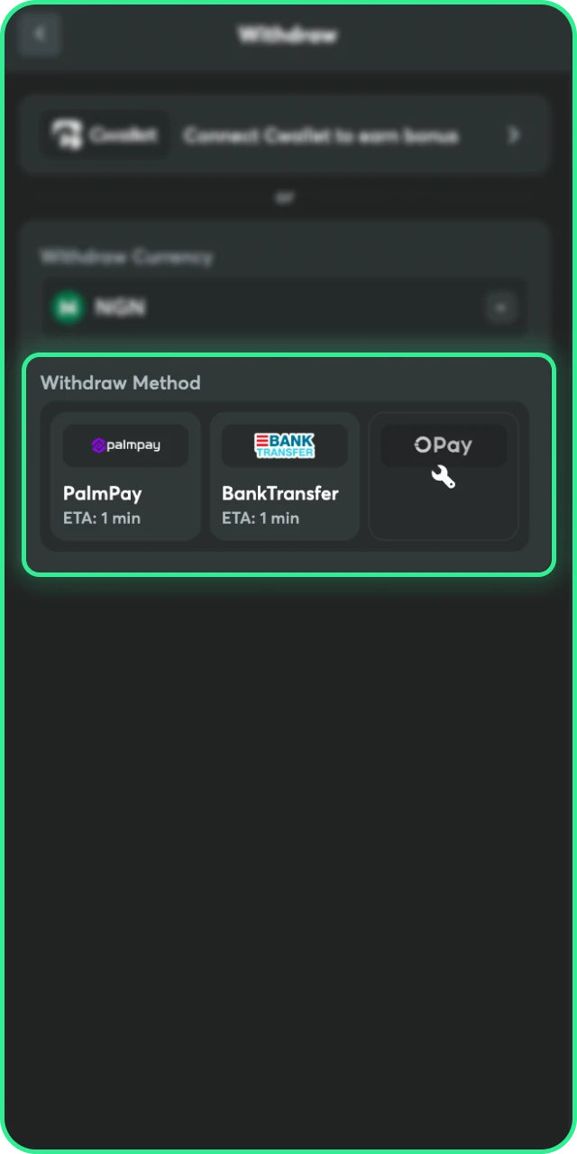 Choose the Method that suits your BC Game withdrawal preferences.